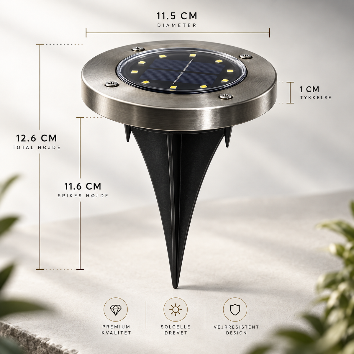 Lunlys® - Solcelledrevne LED Havelamper
